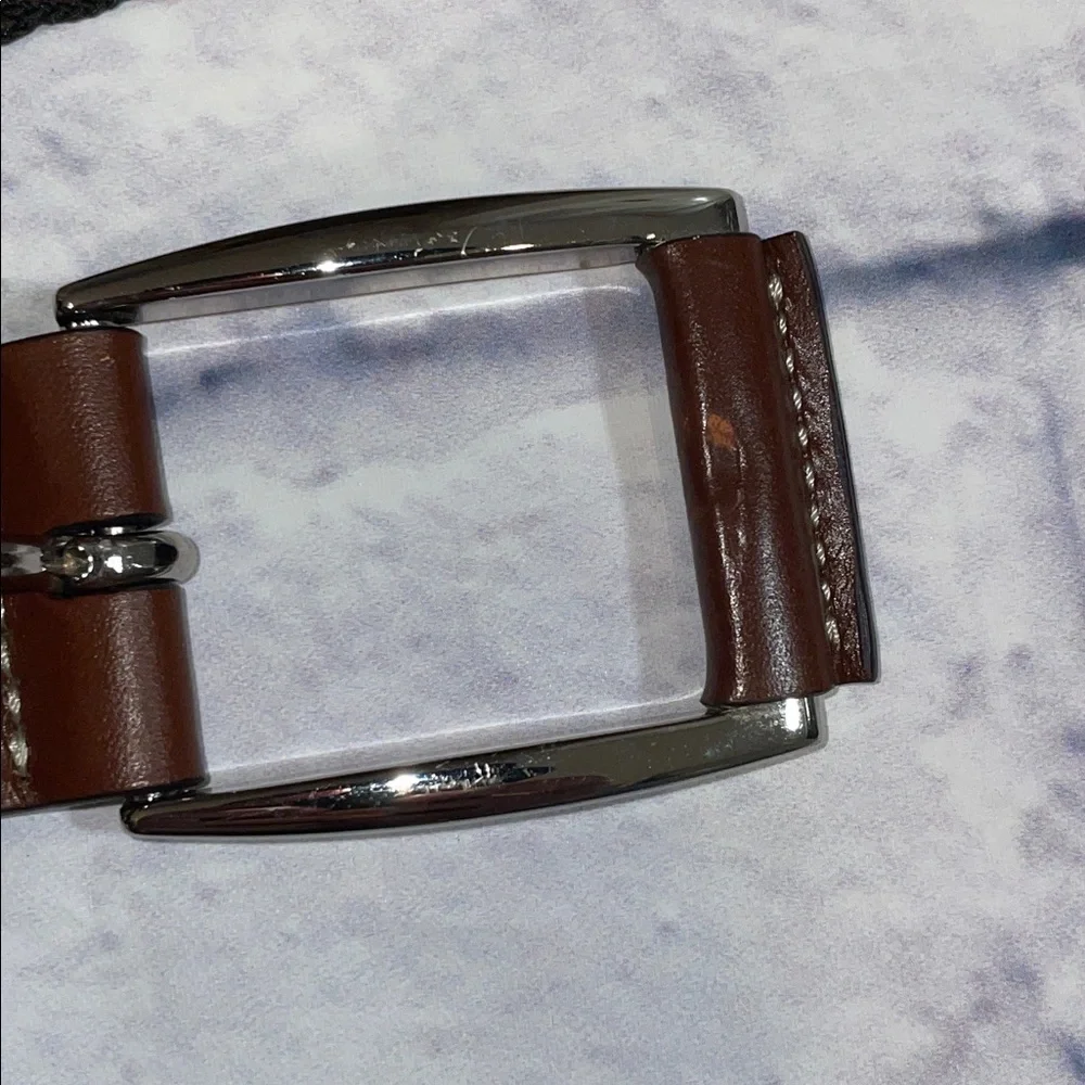 Tommy Bahama Black and Brown Woven Belt. XL
